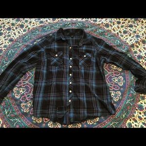Torrid plaid camp shirt